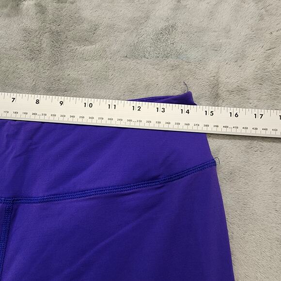 Maurices in Motions Leggings Womens L Purple Capri Ruched Tie Hem Pull On Yoga - Picture 5 of 9
